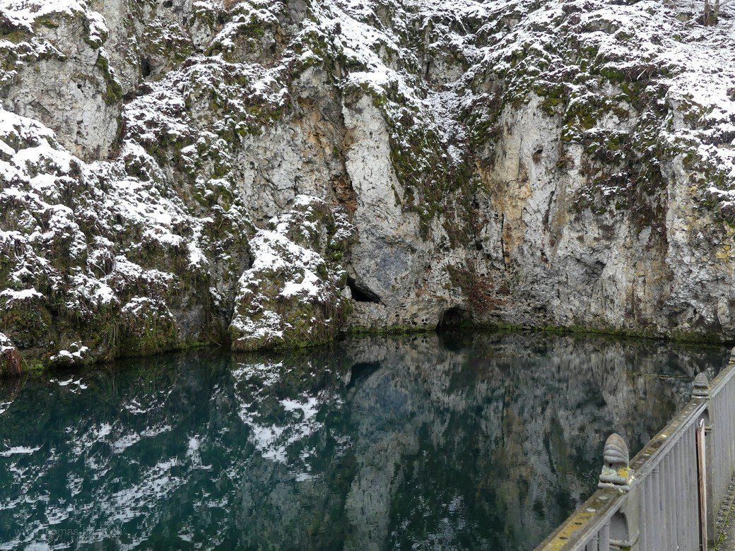 Der winterliche Brenztopf in Königsbronn, Januar 2021 Der winterliche Brenztopf in Königsbronn, Januar 2021