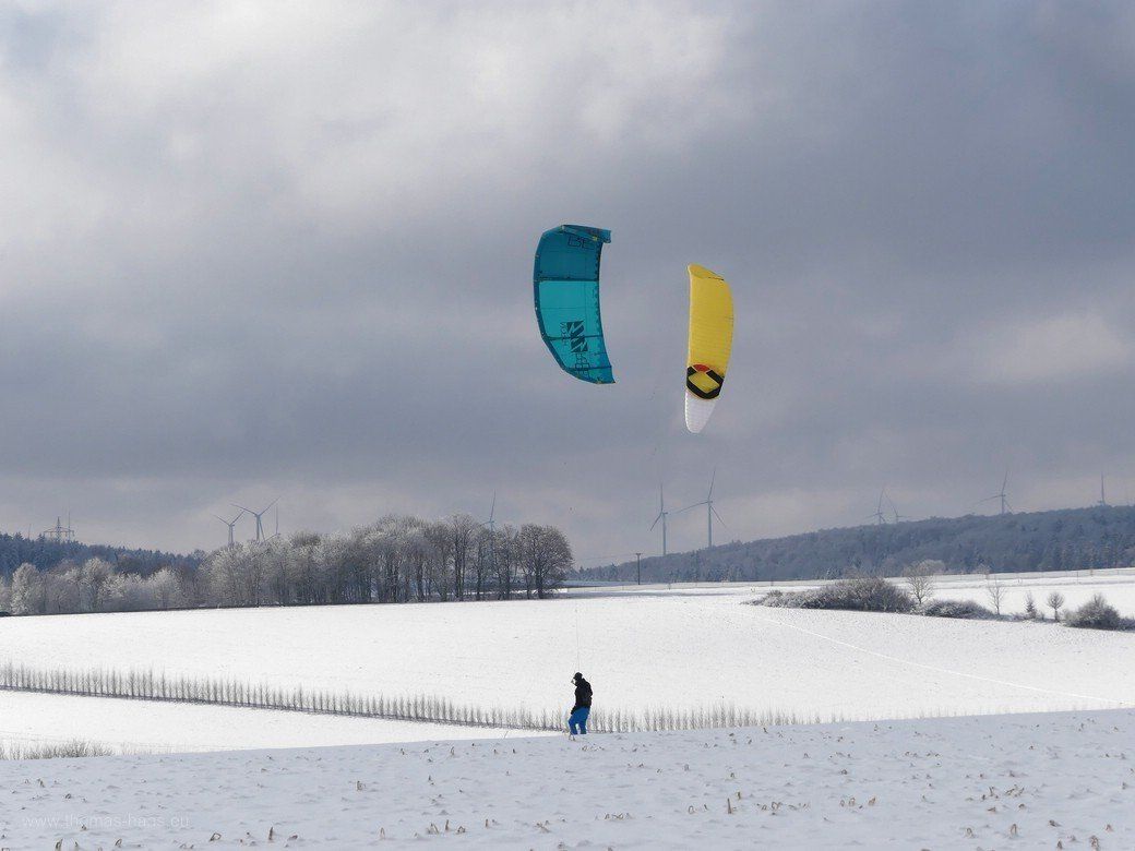 Kite-Ski auf der Ostalb...
