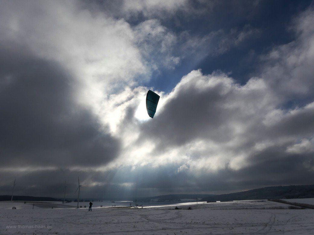Kite-Ski auf der Ostalb...