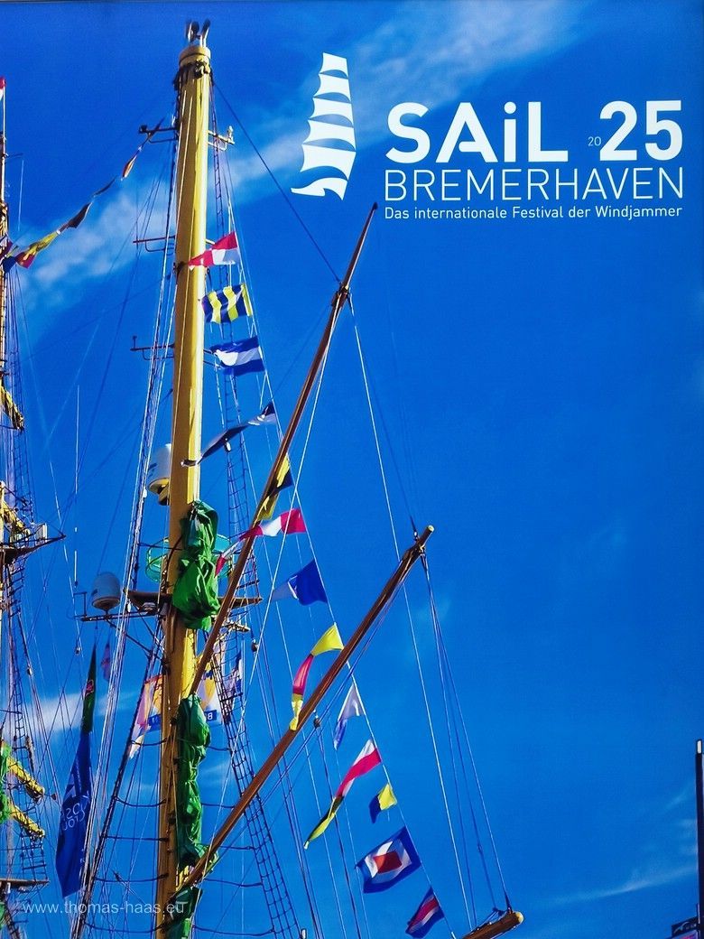 Werbeplakat für die Sail 25 in Bremerhaven, CMT 2025 Werbeplakat für die Sail 25 in Bremerhaven, CMT 2025