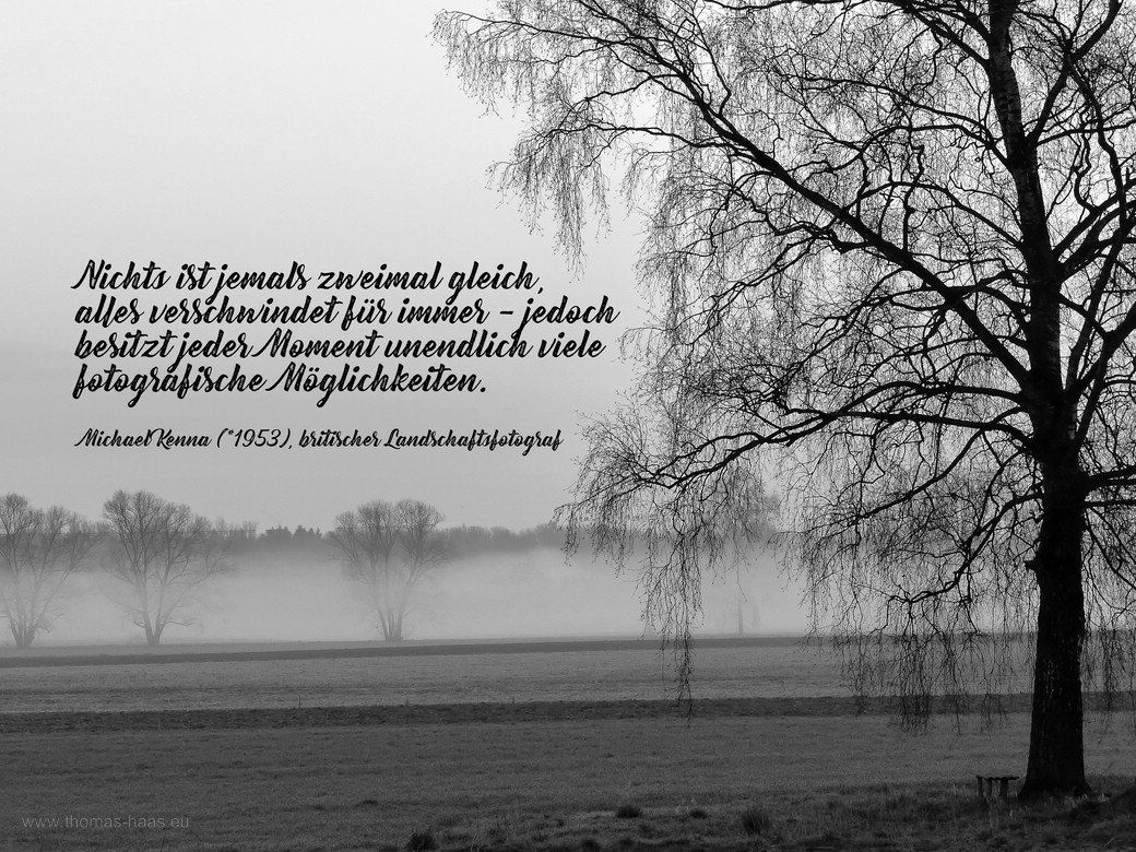 Landschaft in s/w...