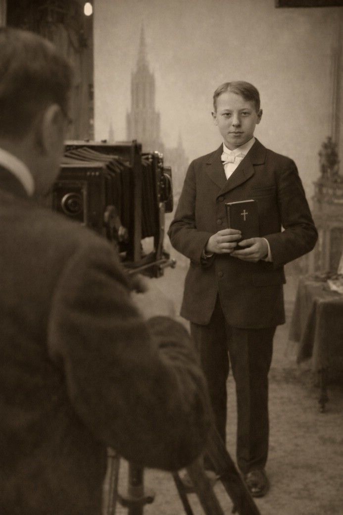 Konfirmation 1900 im Studio - generiert mit KI by Thomas Haas, Bellenberg Konfirmation 1900 im Studio - generiert mit KI by Thomas Haas, Bellenberg