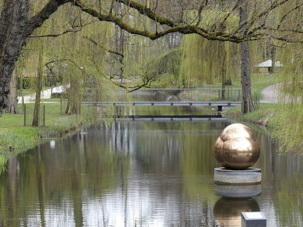 Glacis-anlagen in Neu-Ulm, der Nasse Graben...