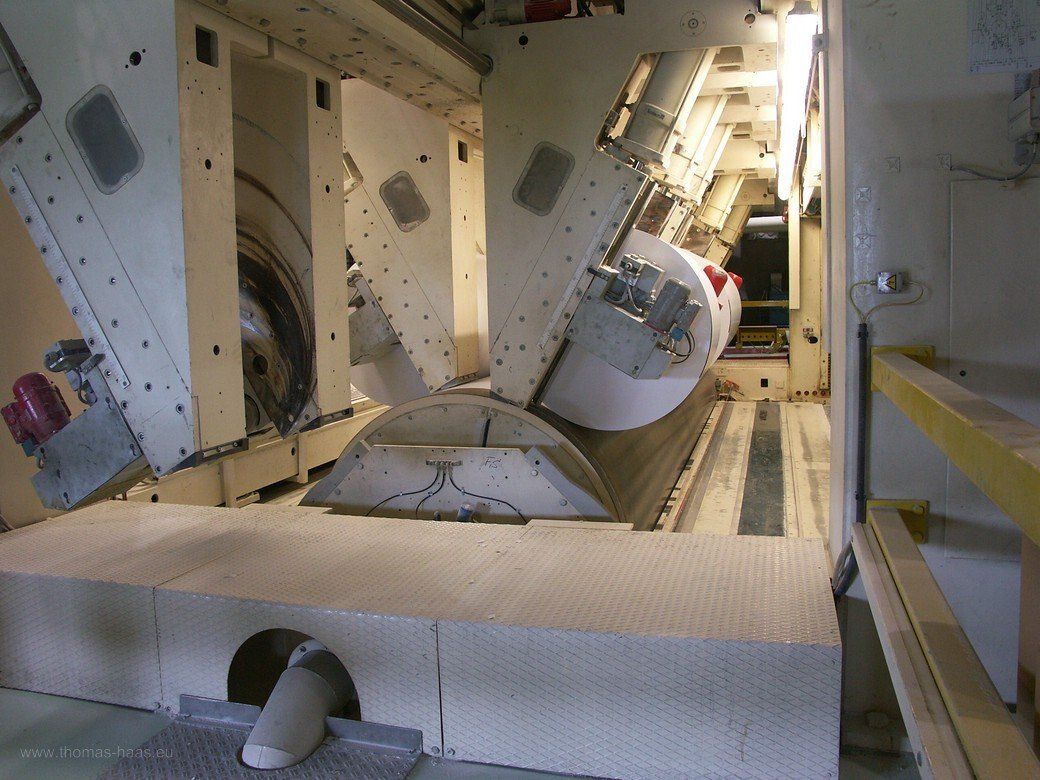 Papierfabrik, Rollenschneider, 2007 Papierfabrik, Rollenschneider, 2007