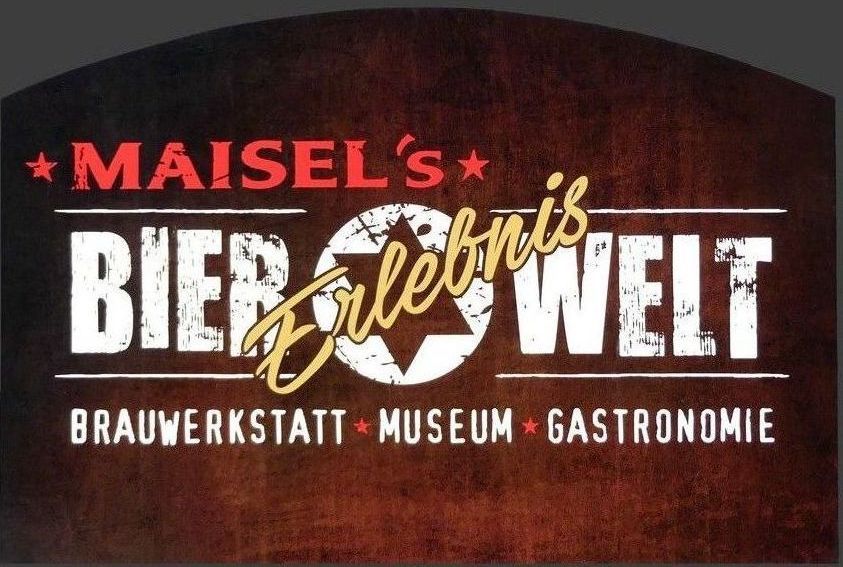 Hinweistafel auf die Bier-Erlebnis-Welt, Maisel, Bayreuth Hinweistafel auf die Bier-Erlebnis-Welt, Maisel, Bayreuth