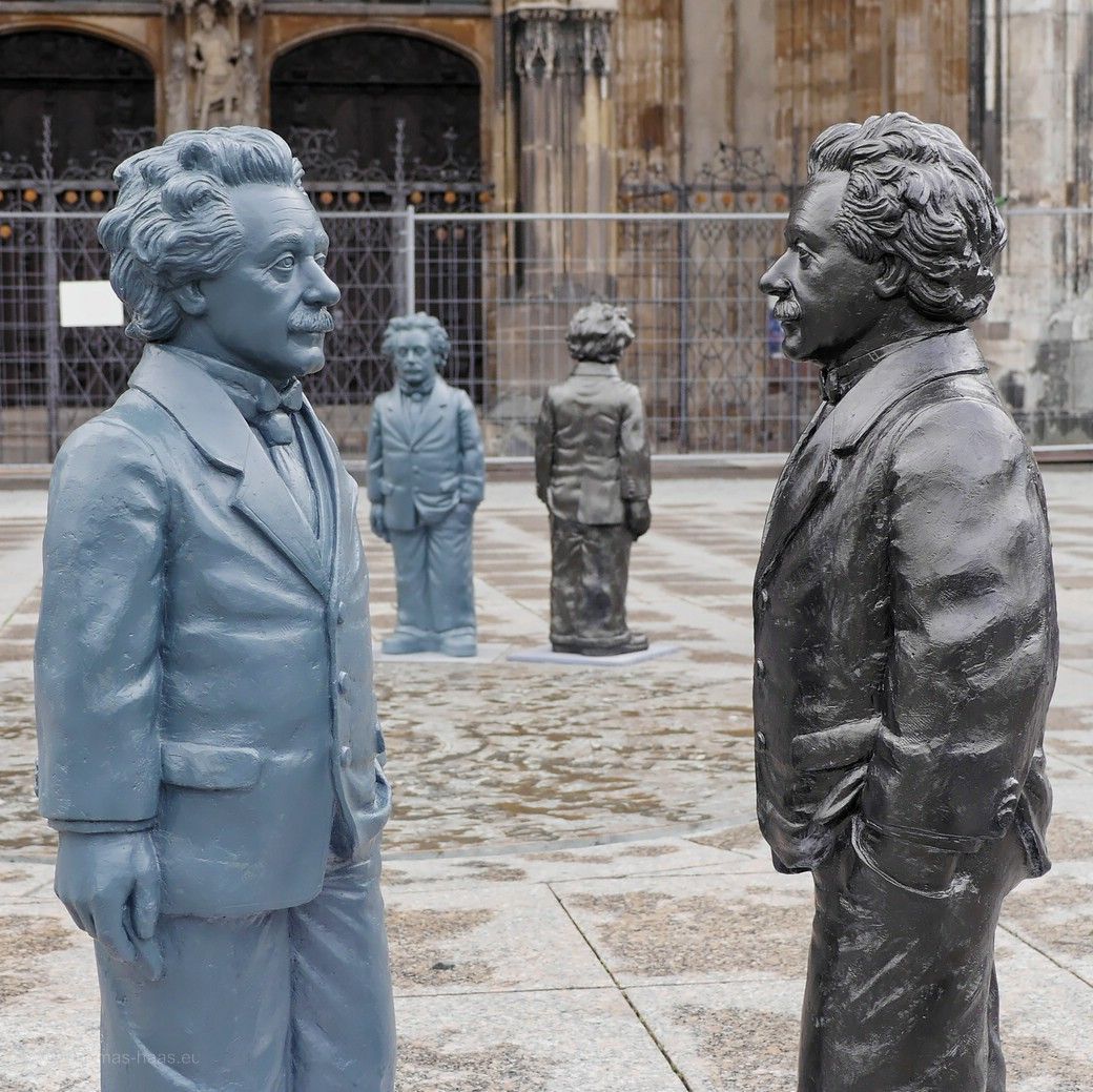 Hörl-Einsteins aus der „Mensch Albert“- Installation 2018 Hörl-Einsteins aus der „Mensch Albert“- Installation 2018