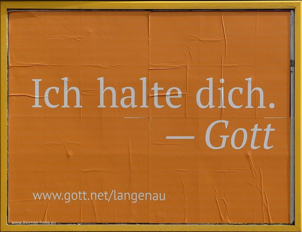 Motiv der Plakatserie gott.net, gesehen in Langenau, März 2025 Motiv der Plakatserie gott.net, gesehen in Langenau, März 2025