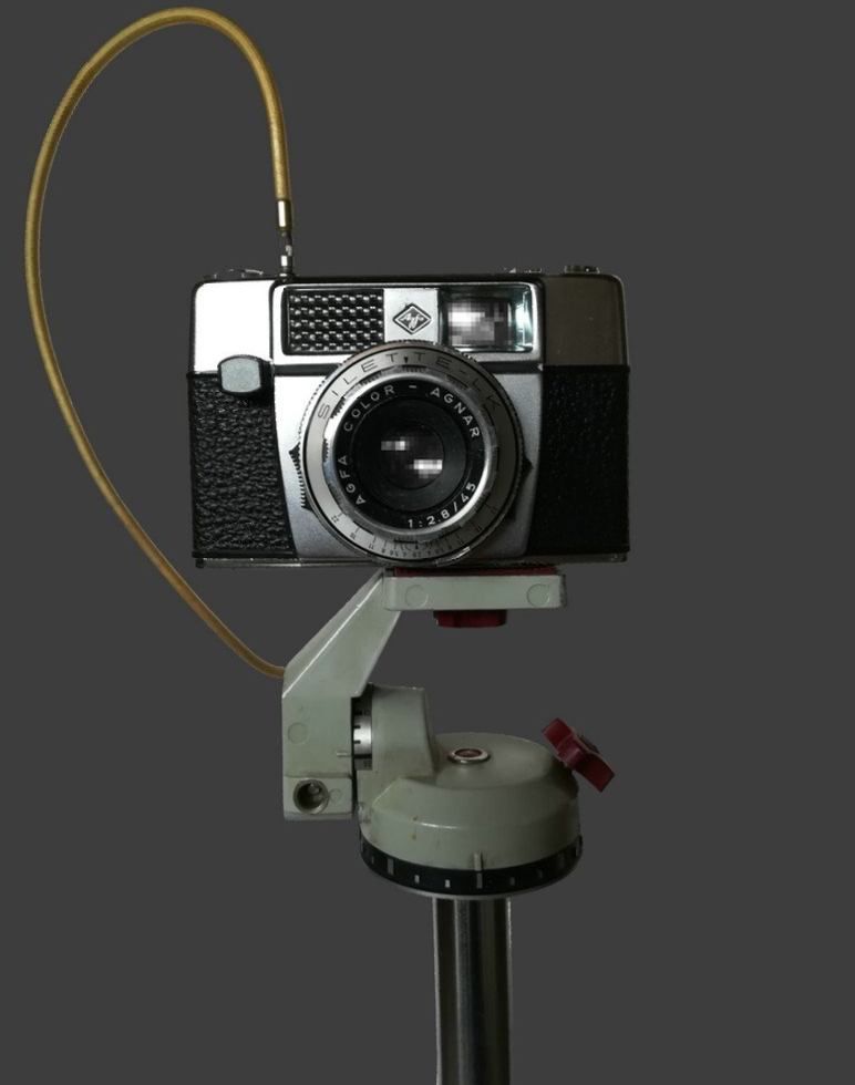 Agfa Silette LK auf Stativ Agfa Silette LK auf Stativ