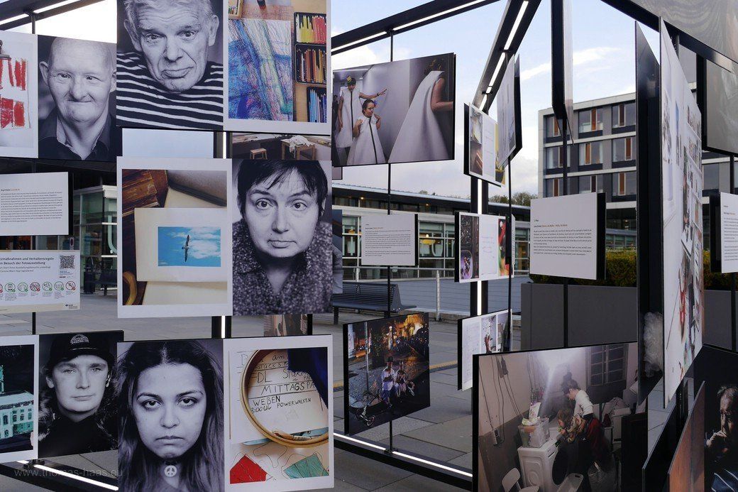 Ausstellungsmodul der BGW an der Uni Ulm Ausstellungsmodul, BGW, 2022