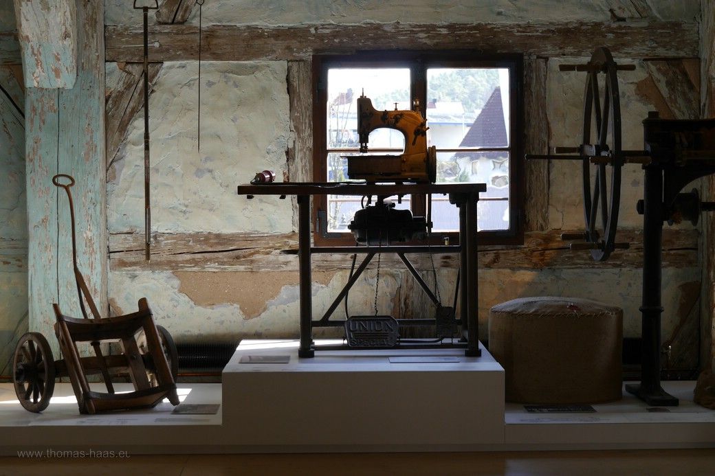Sacknähmaschine, Museum Spalt, 2023 Sacknähmaschine, Museum Spalt, 2023