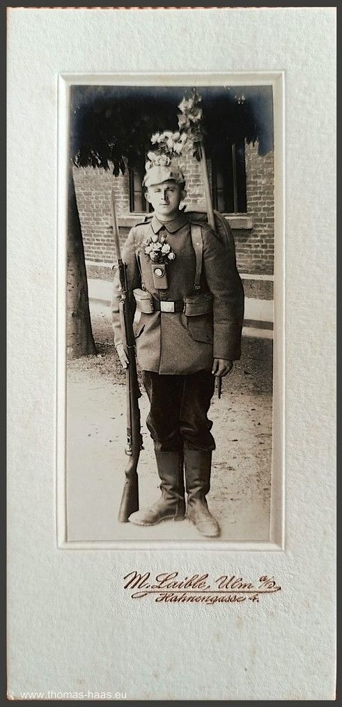 Ausmarschbild, Fotograf Martin Laible, Ulm, ca. 1914 Ausmarschbild, Fotograf Martin Laible, Ulm, ca. 1914
