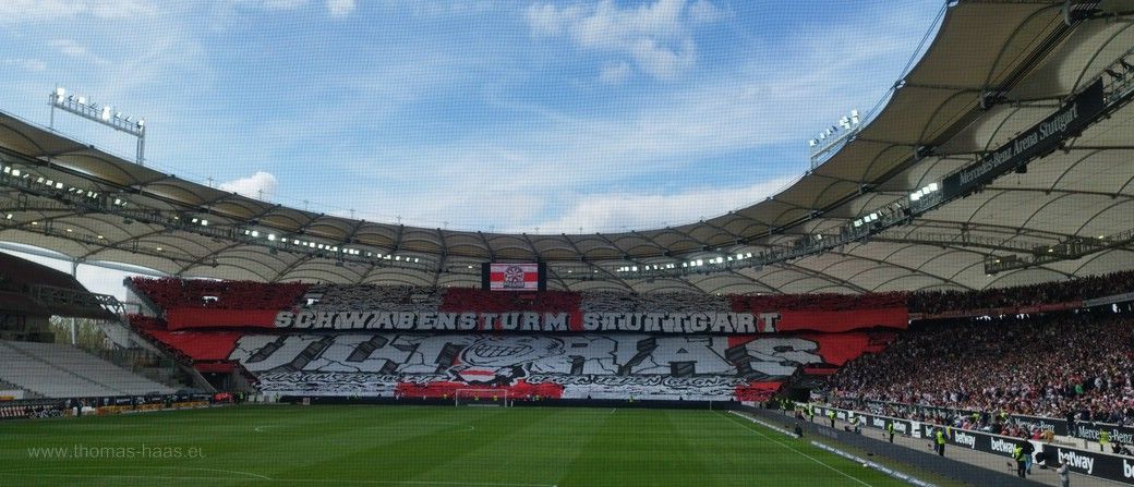 Choreo Schwabensturm, Cannstatter Kurve, 2023 Choreo in der Cannstatter Kurve 2023