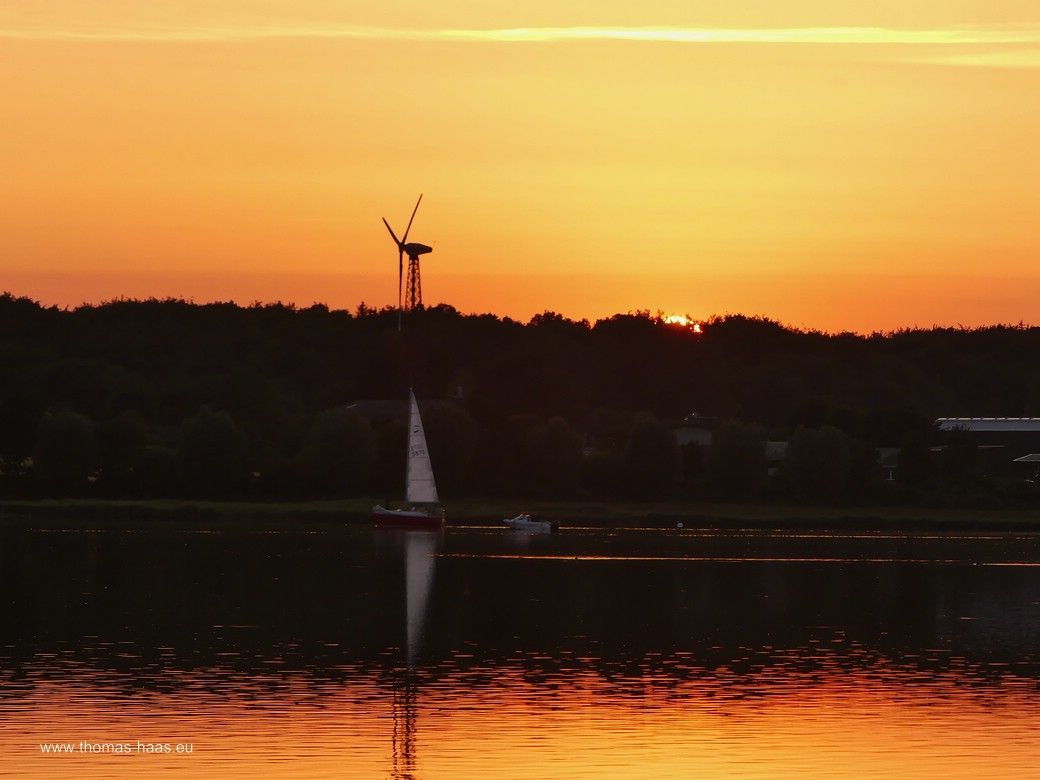 Sonnenuntergang über der Schlei, Kappeln (Kopperby), Juni 2025 Sonnenuntergang über der Schlei, Kappeln (Kopperby), Juni 2025