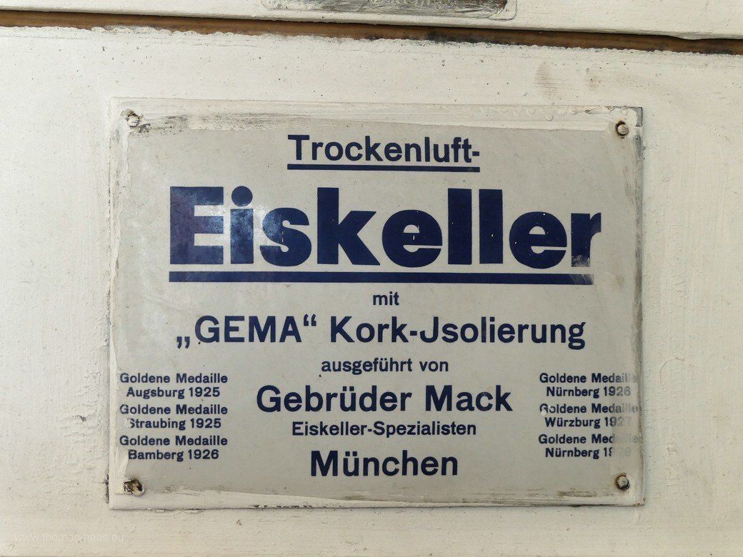 Hofenmuseum, Hinweis Eiskeller, 2021