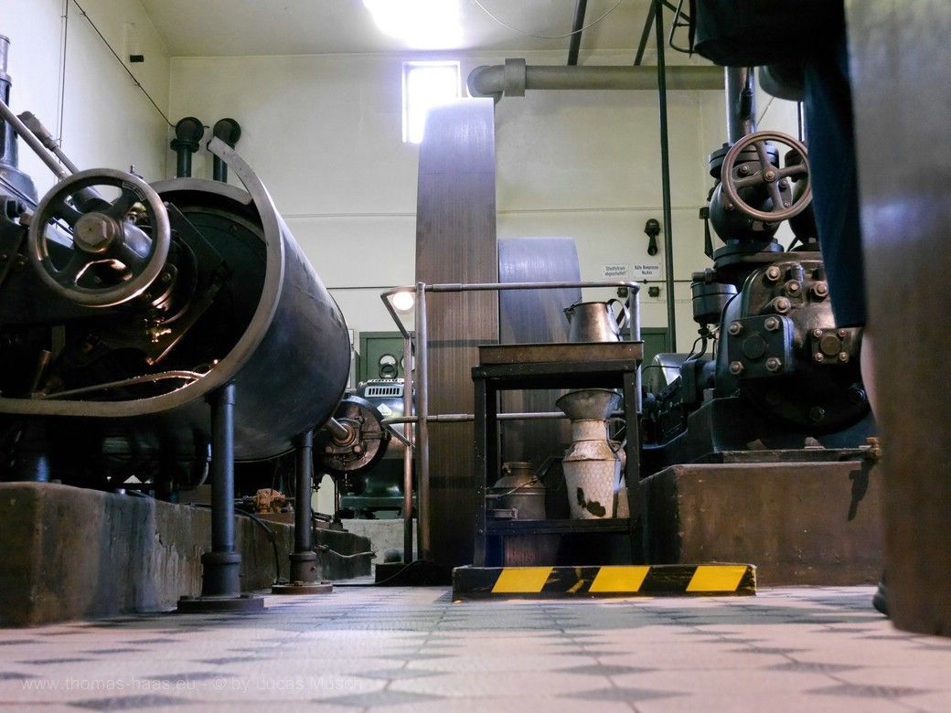 Maisel Bayreuth, Maschinenhalle aus der Froschperspektive, © by Lucas Musch, 2023 Maschinenhalle aus der Froschperspektive, © by Lucas Musch, 2023