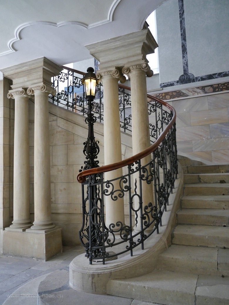 Bayreuth, Treppe im Neuen Schloss, 2023 Bayreuth, Treppe im Neuen Schloss, 2023