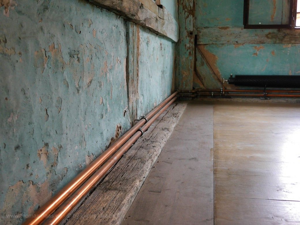 Heizungsrohre im HopfenBierGut, Spalt © by Lucas Musch Heizungsrohre im HopfenBierGut, Spalt © by Lucas Musch