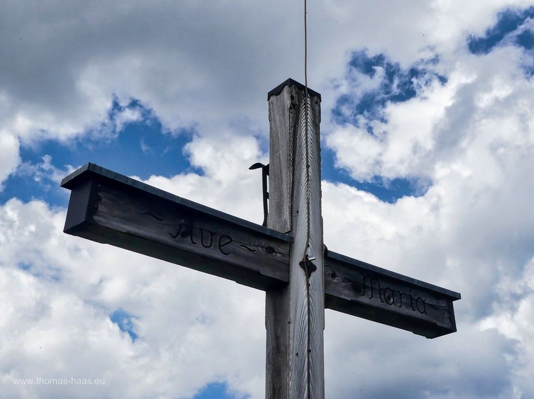 Gipfelkreuz auf dem Alpkopf oder Almkopf, 1.802 m