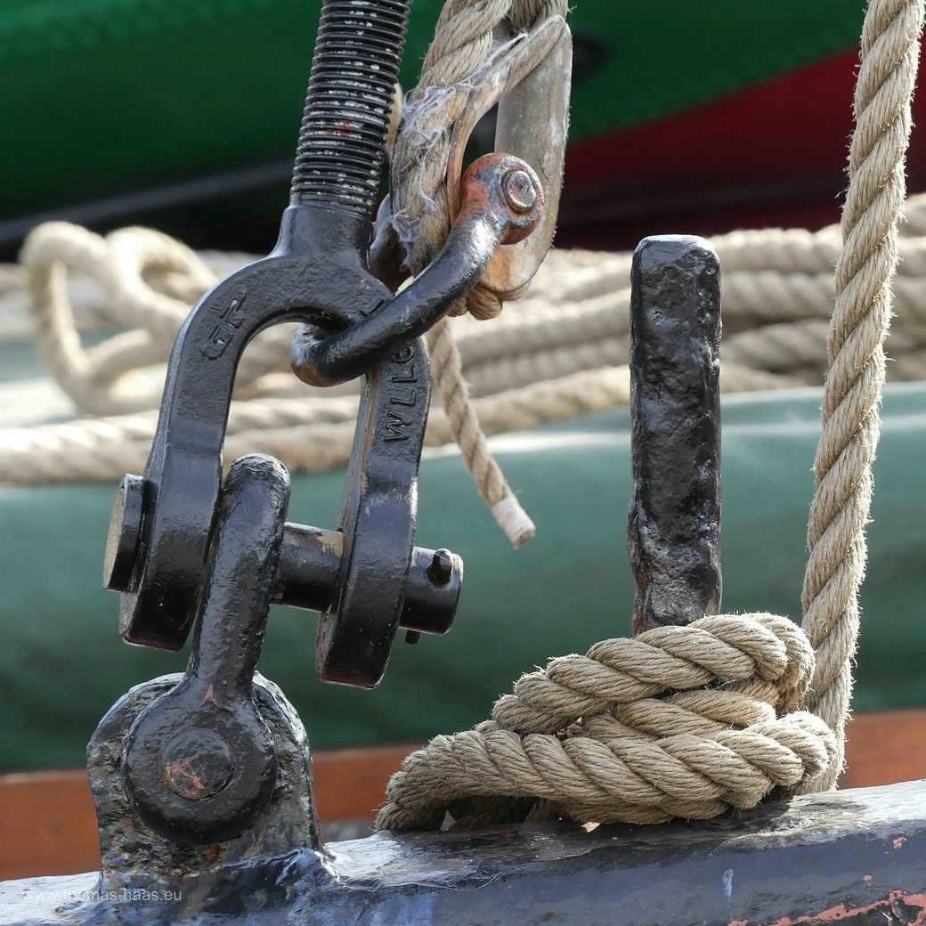 Maritimes Detail an der Pippilotta in Kappeln, Archivaufnahme Maritimes Detail in Kappeln, eine Archivaufnahme, die die Pippilotta zeigt.