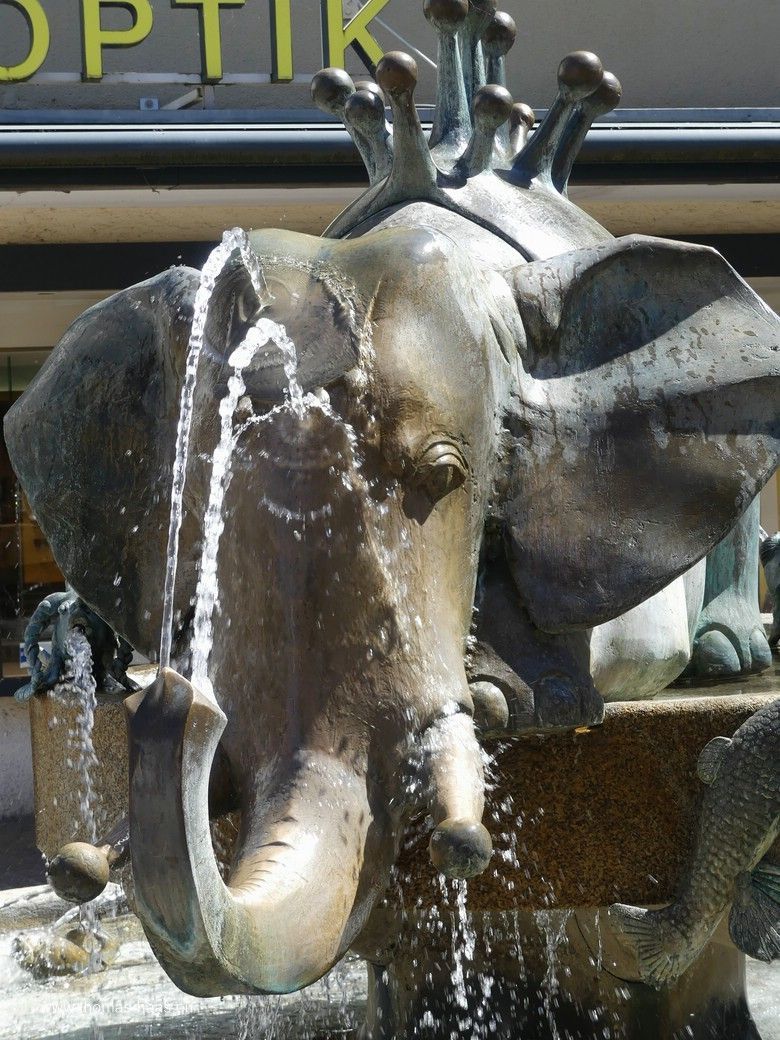 Geislingen, Forellenbrunnen, der Elefant, 2026 Geislingen, Forellenbrunnen, der Elefant, 2026