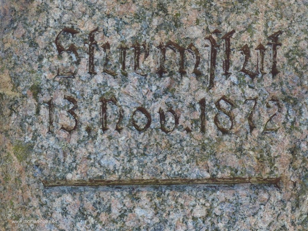 Hochwassermarke der Sturmflut von 1872 Hochwassermarke der Sturmflut von 1872