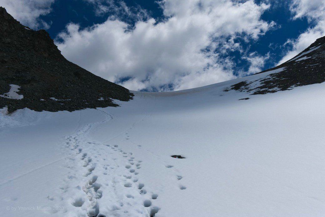 Der höchste Punkt der Wanderung, die Fuorcola Pischa mit 2886 Höhenmeter!