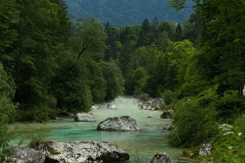 Dunst über der Soca...