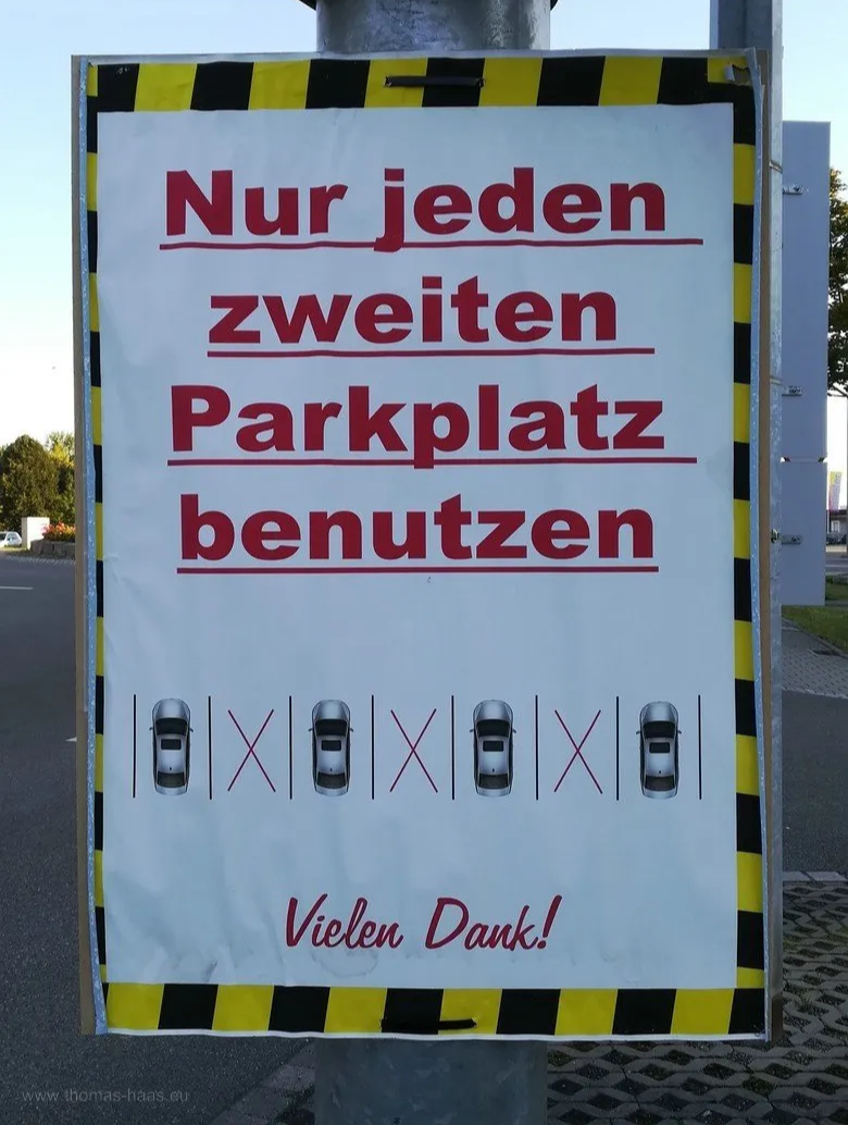 Parkplatzregeln...