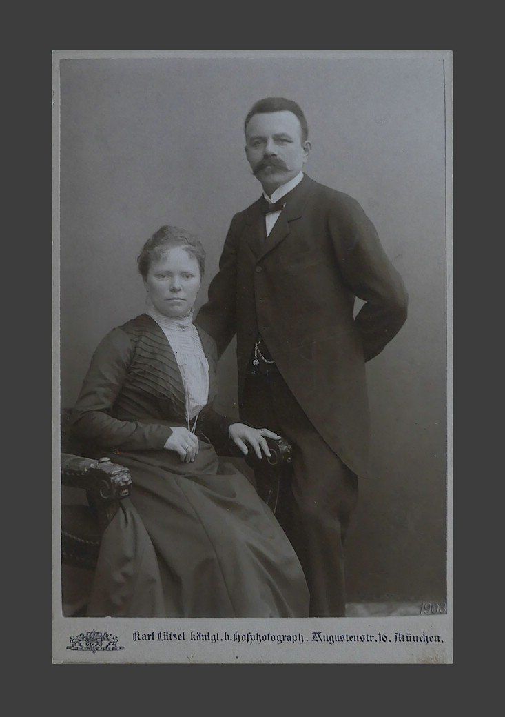 Portrait, Paar, München 1903, Karl Lützel Portrait, Paar, München 1903