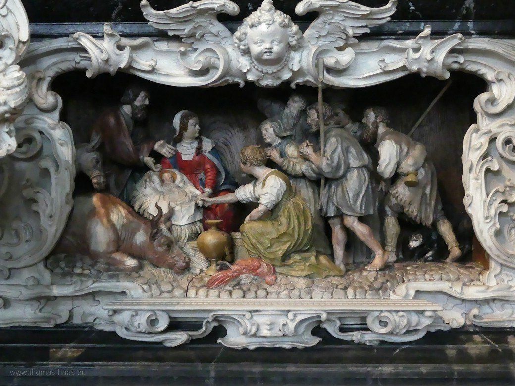 Altar, Detail, Kirche in Kappeln...