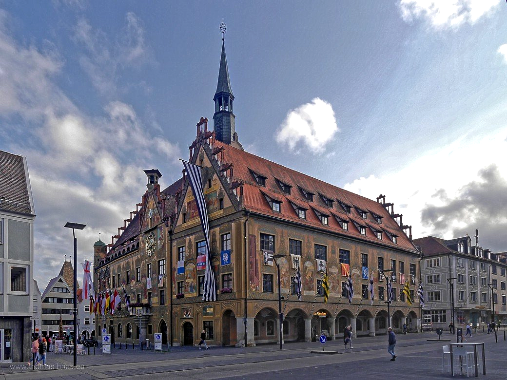 Rathaus Ulm, Festtagsschmuck, 2021 Rathaus Ulm, Festtagsschmuck, 2021