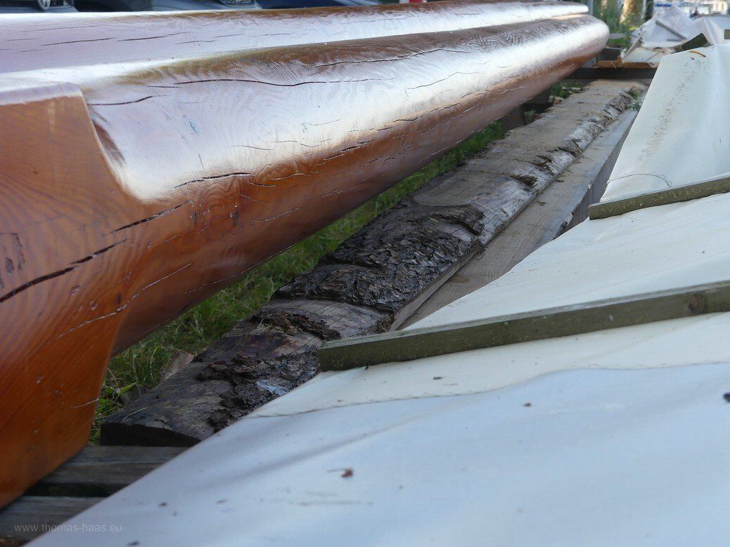 Neue Masten für die FIX; 2022, Kappeln Masten, man ahnt die Dimensionen...