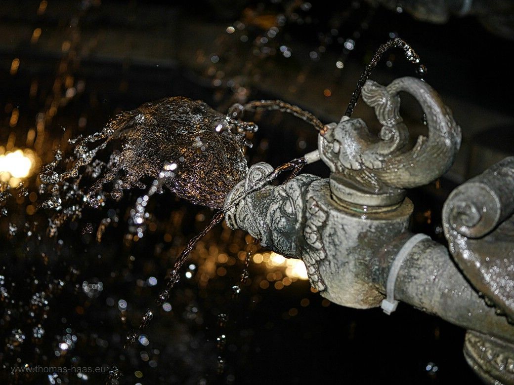 Delphinbrunnen, Ulm, Nachtaufnahme, 2023 Delphinbrunnen, Ulm, Nachtaufnahme, 2023