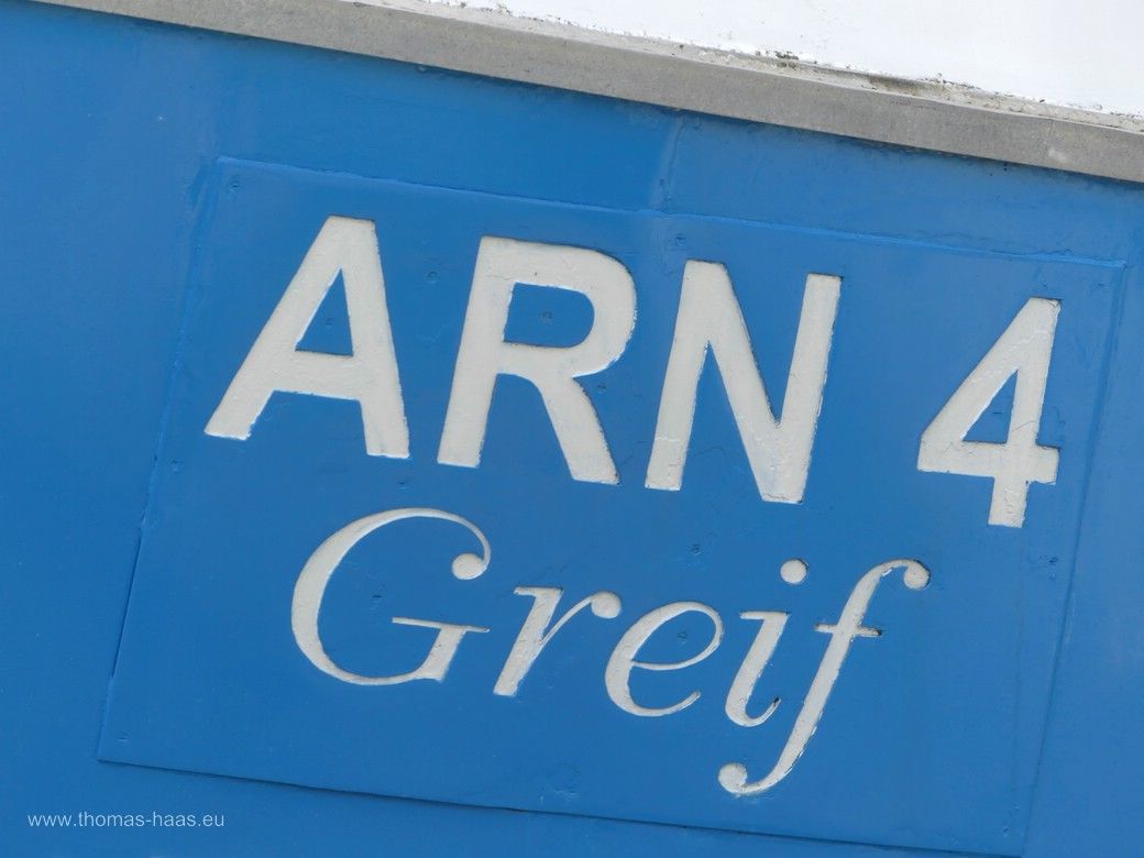 Die kleine Flotte von Arnis liegt ebenfalls in Kappeln, ARN 4, „Greif“, Juli 2024 Die kleine Flotte von Arnis liegt ebenfalls in Kappeln, ARN 4, „Greif“