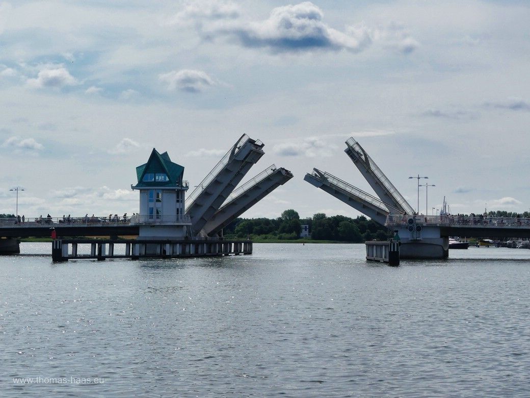 ...die Klappbrücke von Kappeln, Juli 2024