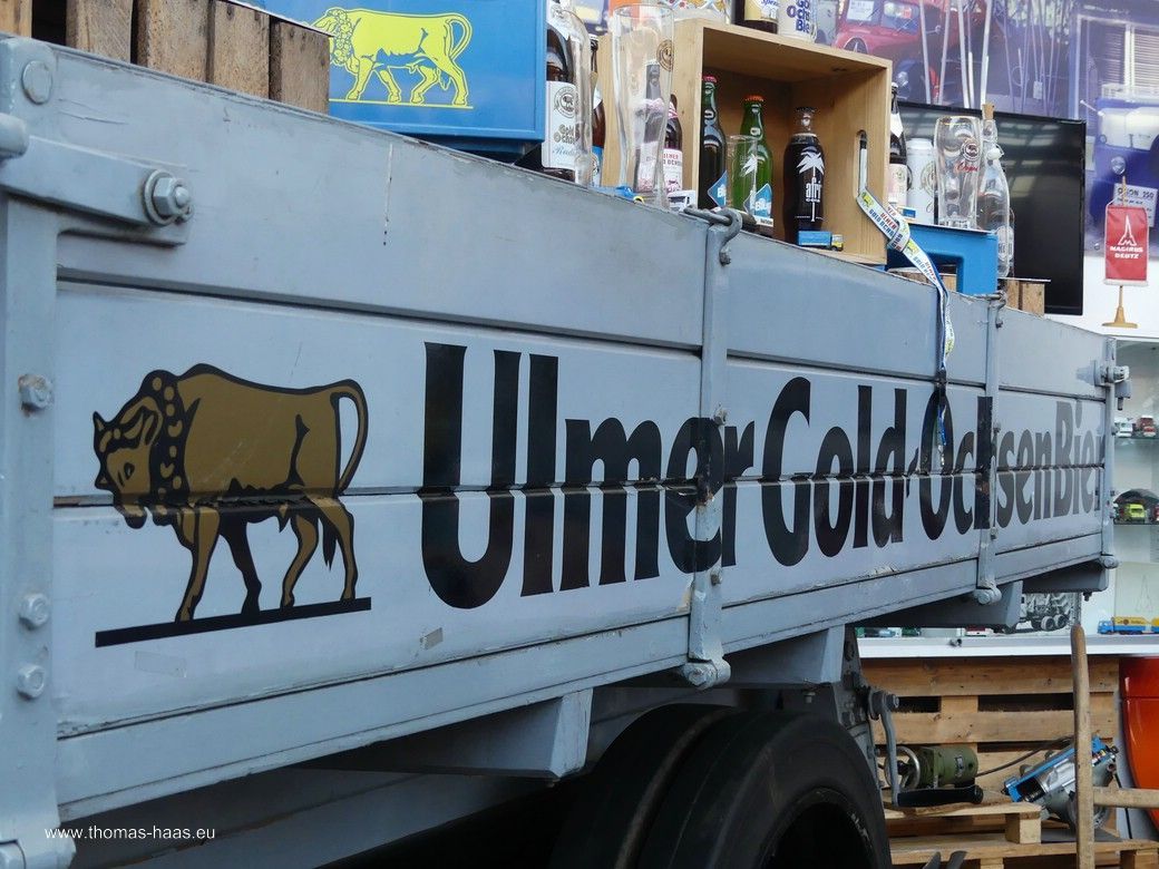 Historischer Brauerei-Lkw, Gold Ochsen, Ulm Historischer Brauerei-Lkw, Gold Ochsen, Ulm