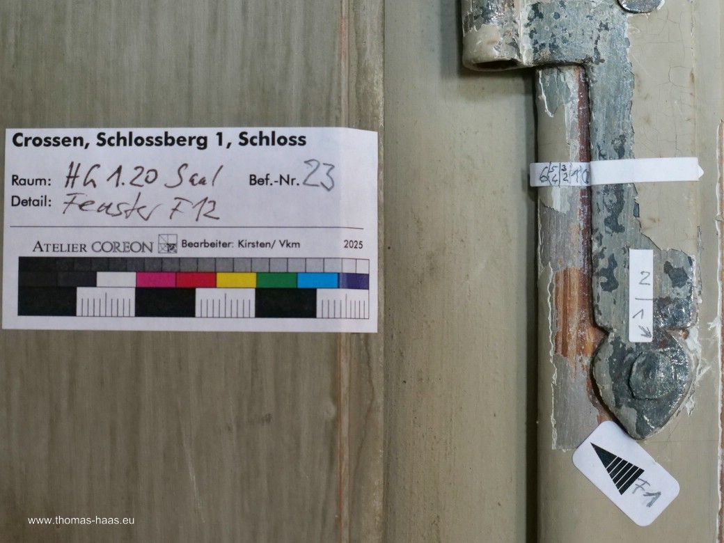 Restauratorische Vorbereitungen - Schloss Crossen, 2026 Restauratorische Vorbereitungen...