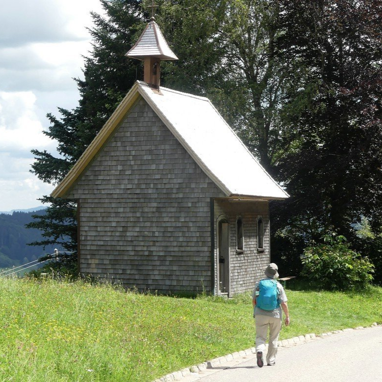 Geigers Kapelle am Wanderweg, Alpsee Geigers Kapelle, Großer Alpsee