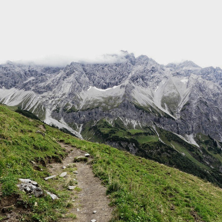 Auf dem Weg vom Metzgertobel zur Biberacher Hütte, 2021 Auf dem Weg vom Metzgertobel zur Biberacher Hütte, 2021
