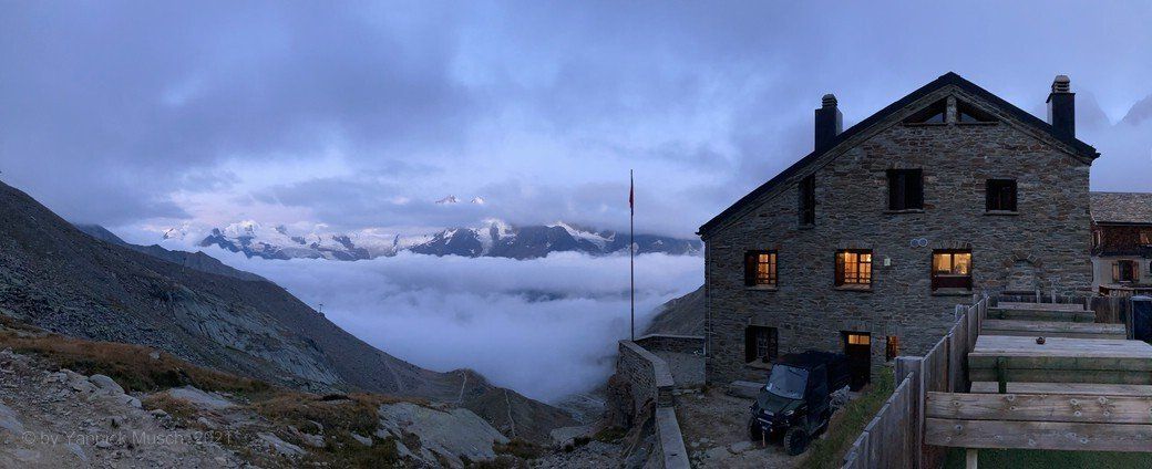 Die Weissmieshütte © by Yannick Musch, 2021 Die Weissmieshütte © by Yannick Musch, 2021