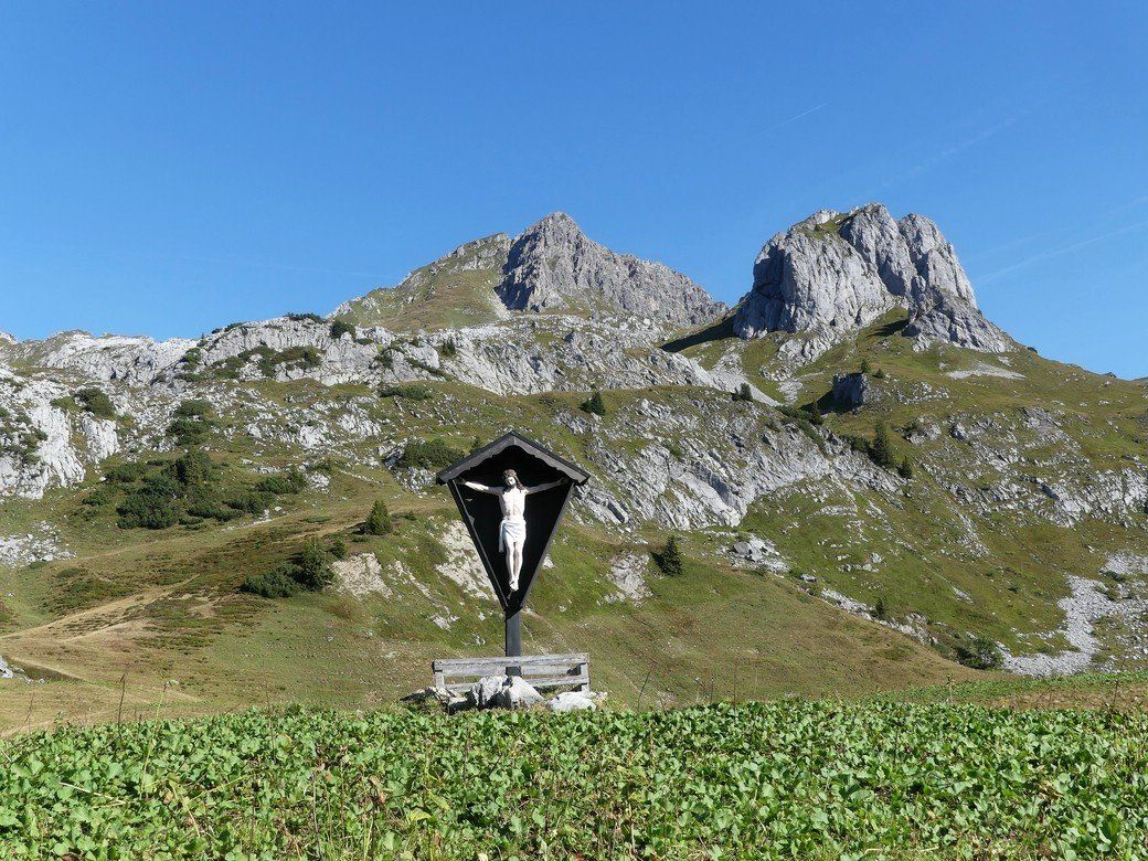 Am Gigelturm (rechts) unweit der Biberacher Hütte... Am Gigelturm (rechts) unweit der Biberacher Hütte...