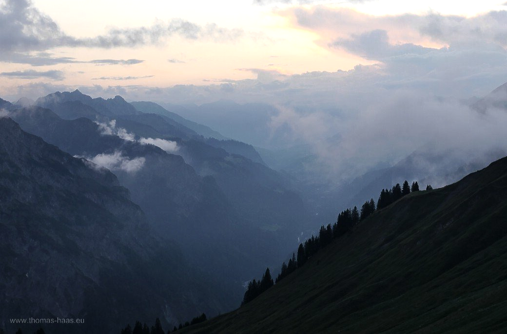Abendstimmung im Lechquellgebirge, Großes Walsertal, Vorarlberg, September 2021 Abendstimmung im Lechquellgebirge, Großes Walsertal, Vorarlberg, September 2021