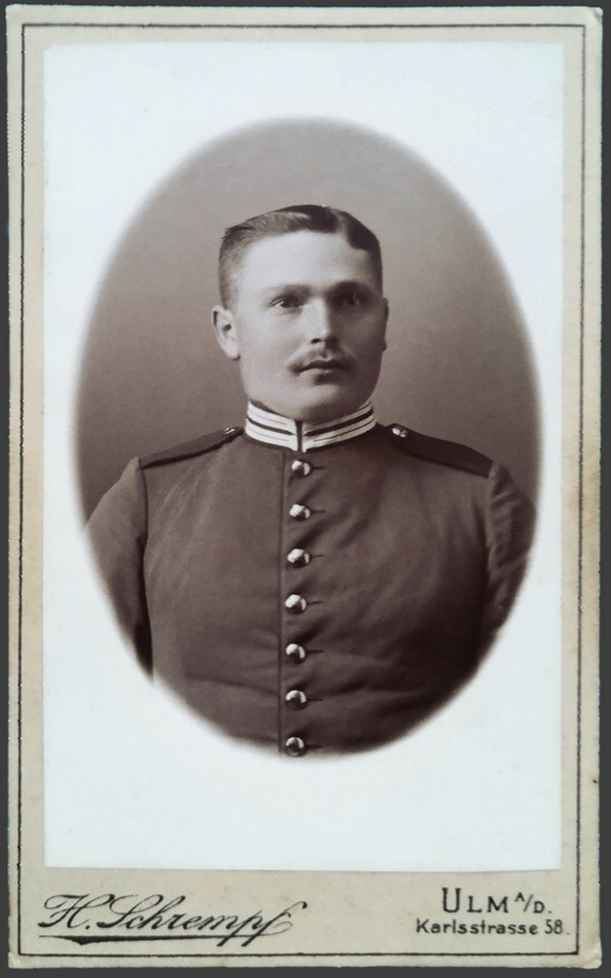 Das klassische Soldatenportrait von H. Schrempf, Ulm...