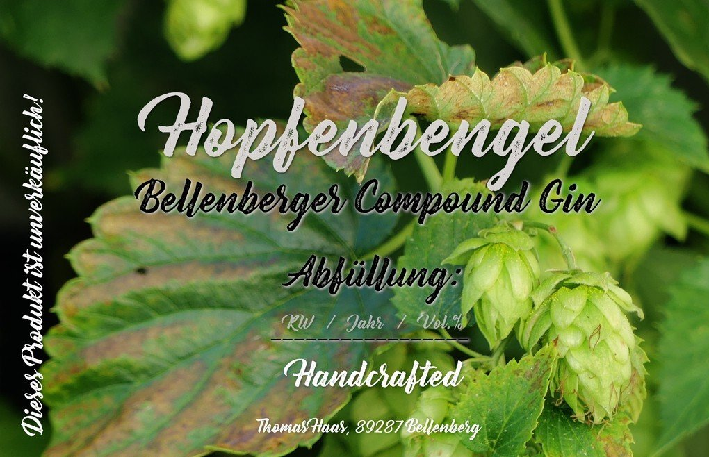 Etikett Bellenberger Hopfenbengel, 2022 Etikett Bellenberger Hopfenbengel, 2022