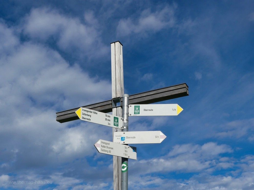 Zwei Wanderungen im Allgäu, Symbol Gipfelkreuz