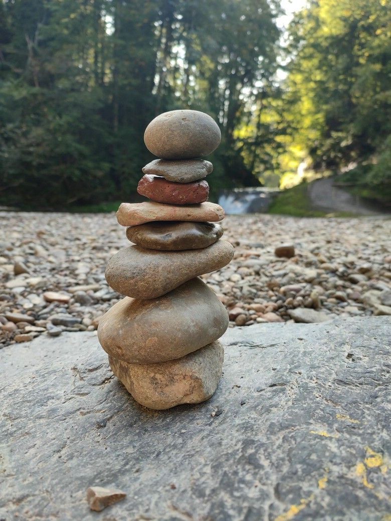 Steinmännchen im Eistobel, © by Jenny Haas Steinmännchen © by Jenny Haas, 2023