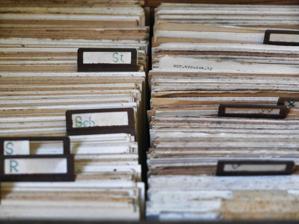 Alte Karteikarten, Oldisleben, 2023 Karteikarten, Oldisleben, 2023