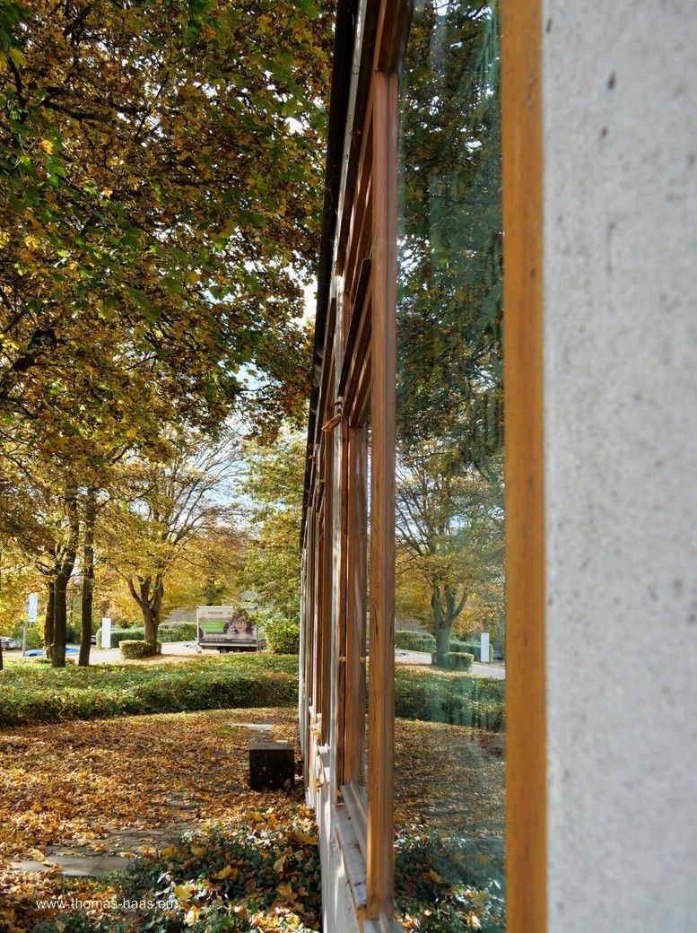 Herbst in den Fenstern an der HfG Ulm - Mit freundlicher Genehmigung der Stiftung HfG, Ulm Herbst in den Fenstern an der HfG Ulm - Mit freundlicher Genehmigung der Stiftung HfG, Ulm