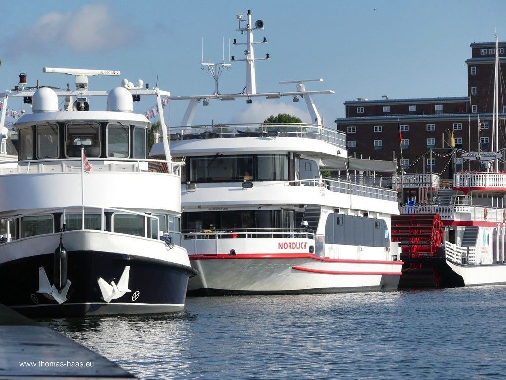 Die drei Fahrgastschiffe im Nordhafen Kappeln: „Stadt Kappeln“, „Nordlicht“, und „Schlei Princess“ Die drei Fahrgastschiffe im Nordhafen Kappeln: „Stadt Kappeln“, „Nordlicht“, und „Schlei Princess“