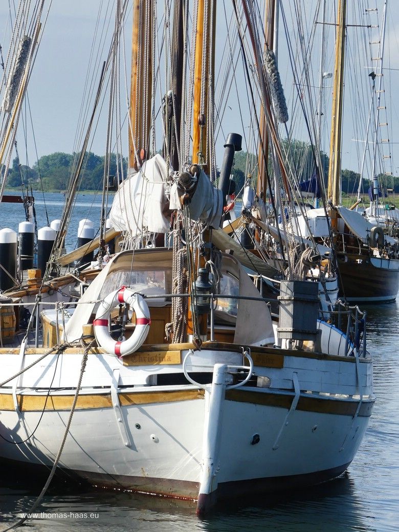 Die „Christina“ im Museumshafen Kappeln, August 2025 Die „Christina“ im Museumshafen Kappeln, August 2025